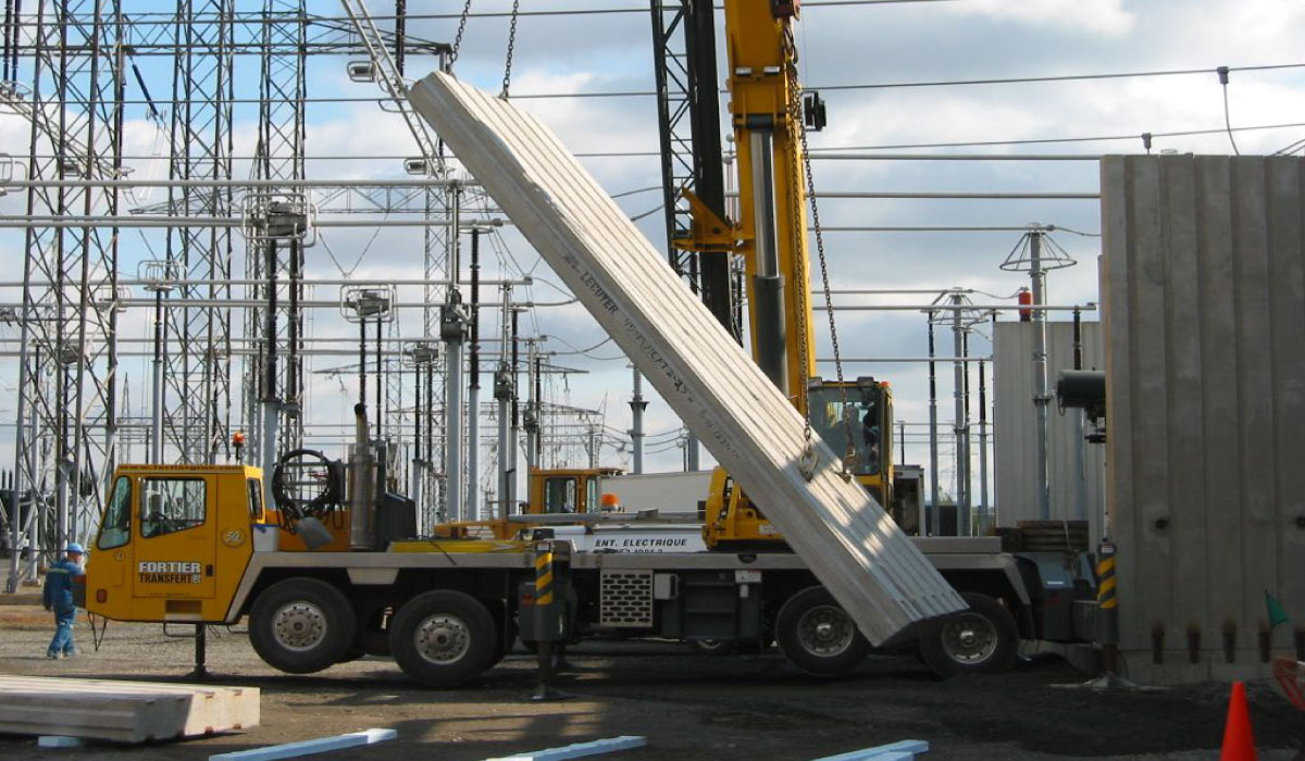 Hydro-Québec : Mur coupe-feu